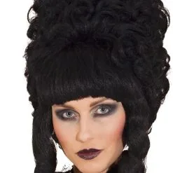 Overig Pruik Lady Pompadur Luxe Zwart