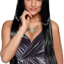 Overig Pruik Lang Haar Zwart