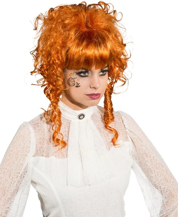 Overig Pruik Lina Luxe Koper