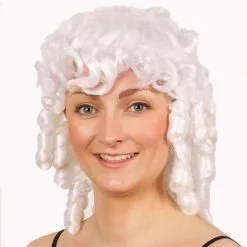 Overig Pruik Rococo Dame Wit