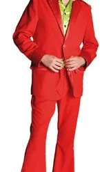 Overig Seventies Kostuum Heer Rood