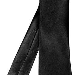 Overig Stropdas Satijn Lang Zwart