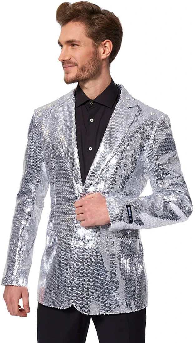 Suitmeister Glitter Jasje Zilver - Afbeelding 4