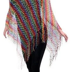 Overig Toppers Poncho Rainbow