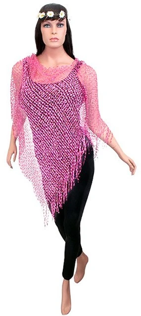 Overig Toppers Poncho Roze
