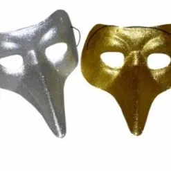 Overig Venetiaans Masker Snavel Glitter Zilver